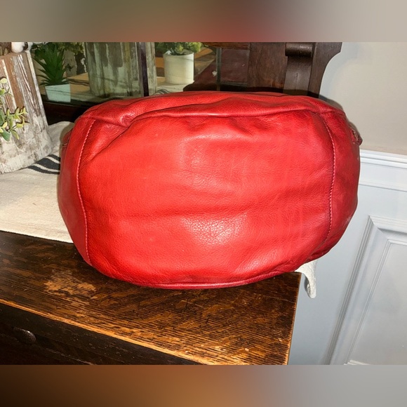 NWOT Frye Jenny Leather Slouch Hobo Shoulder Bag Burnt Red Hangtag Retail $428 - Picture 8 of 14